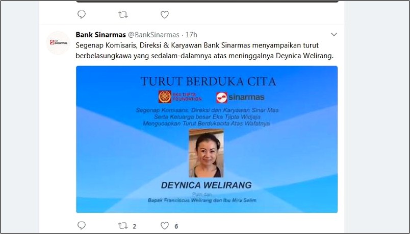 Contoh Surat Duka Cita Perusahaan