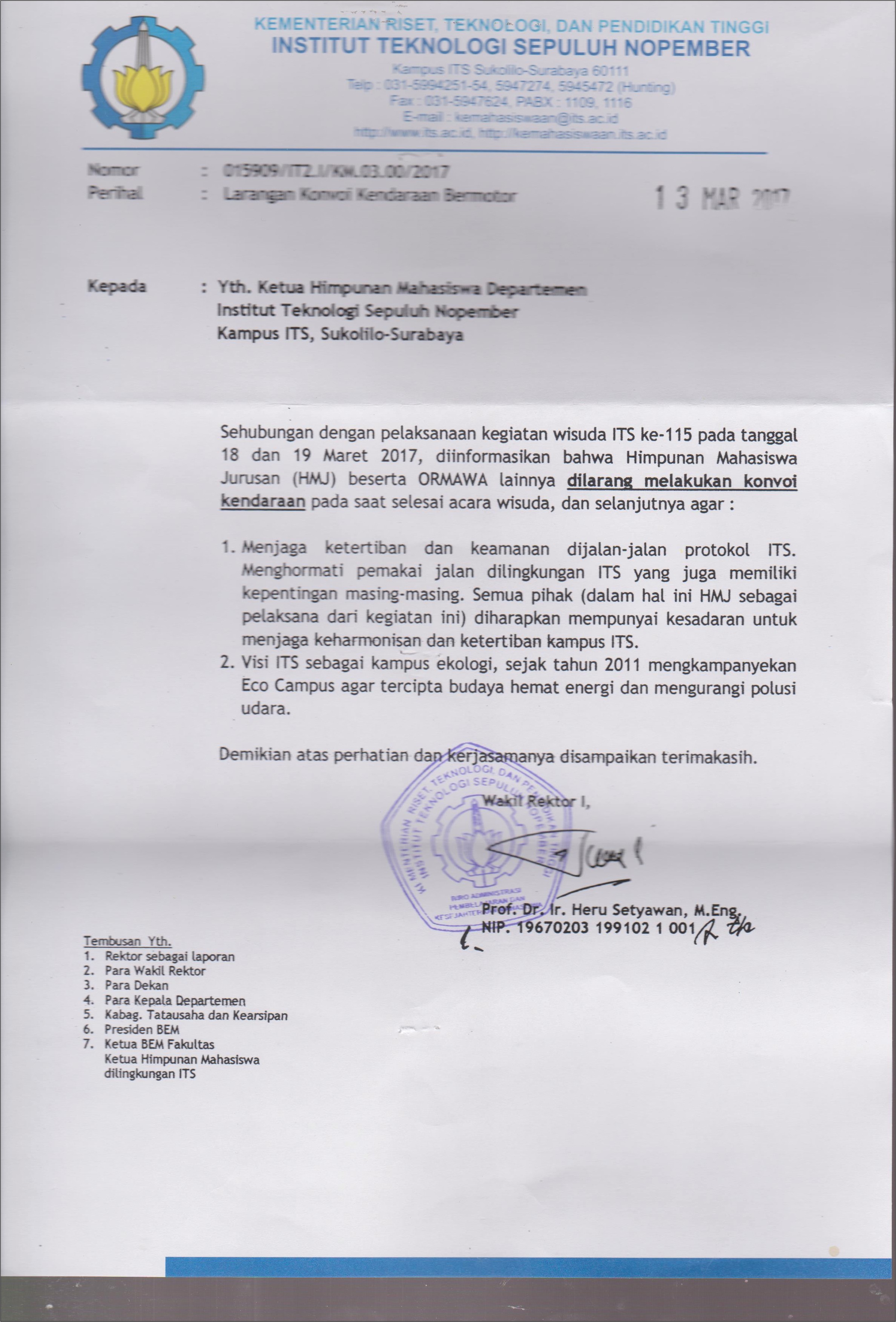 Contoh Surat Edaran Penarikan Kendaraan Dinas Pensiunan