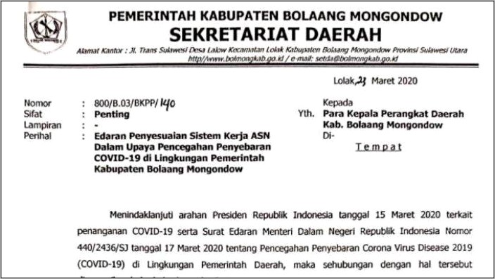 Contoh Surat Edaran Work From Home Perusahaan