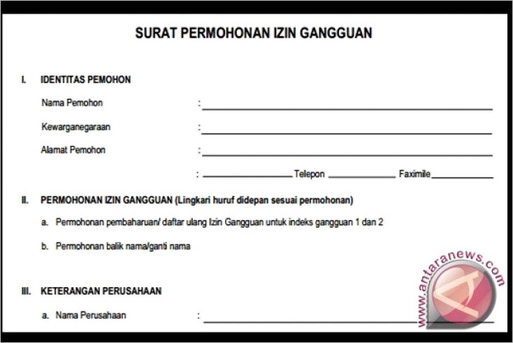 Contoh Surat Ijin Ho Perusahaan