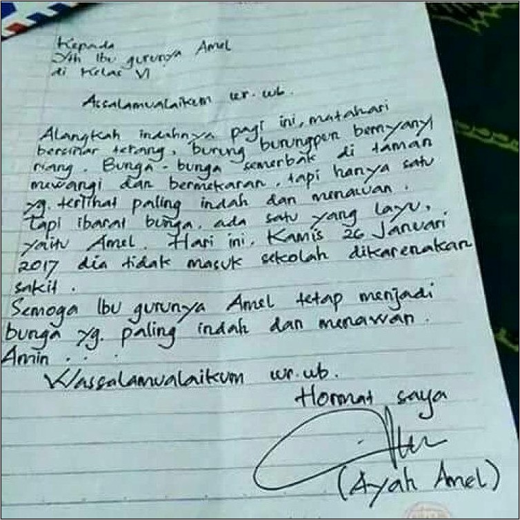 Contoh Surat Ijin Kuliah Ada Keperluan Dinas