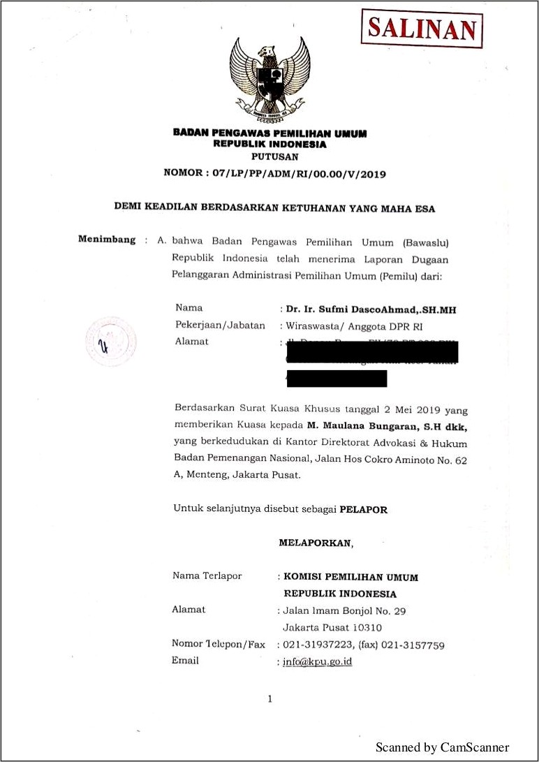 Contoh Surat Izin Kampanye Caleg Di Yogyakarta