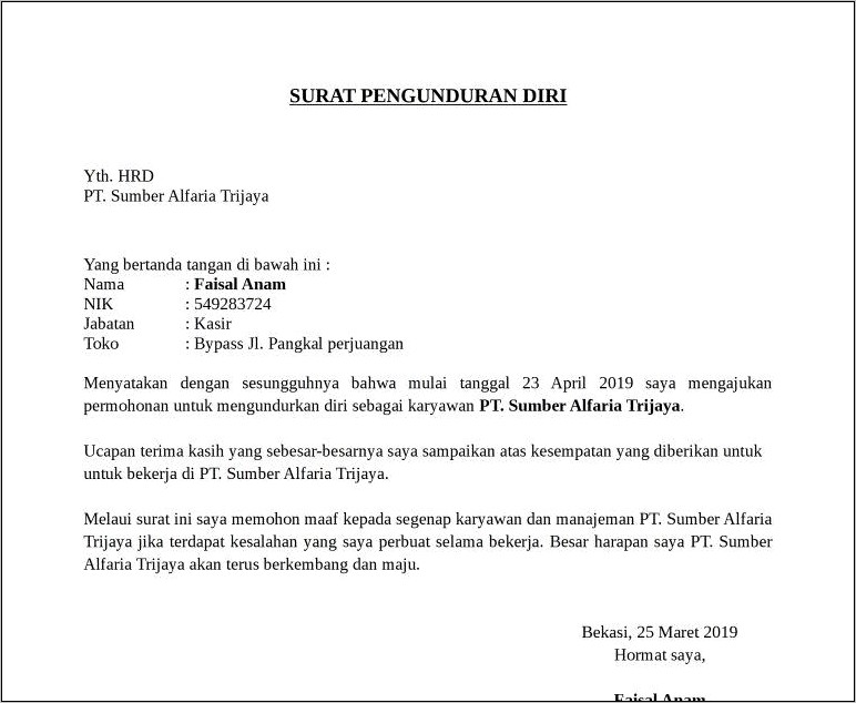 Contoh Surat Izin Pmr Untuk Orang Tua