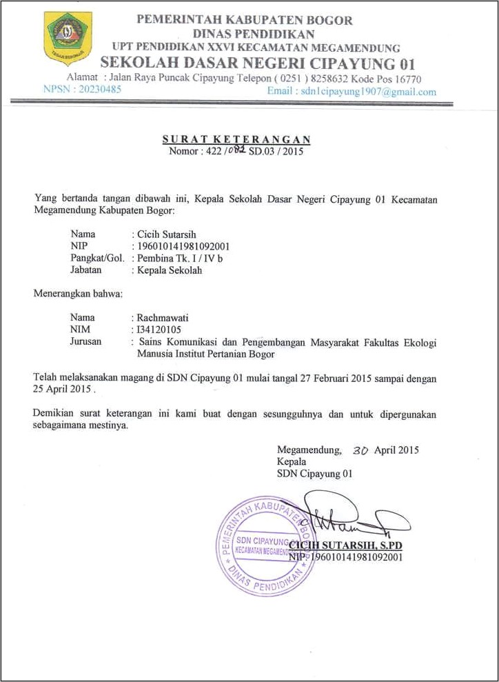 Contoh Surat Izin Praktek Pengacara