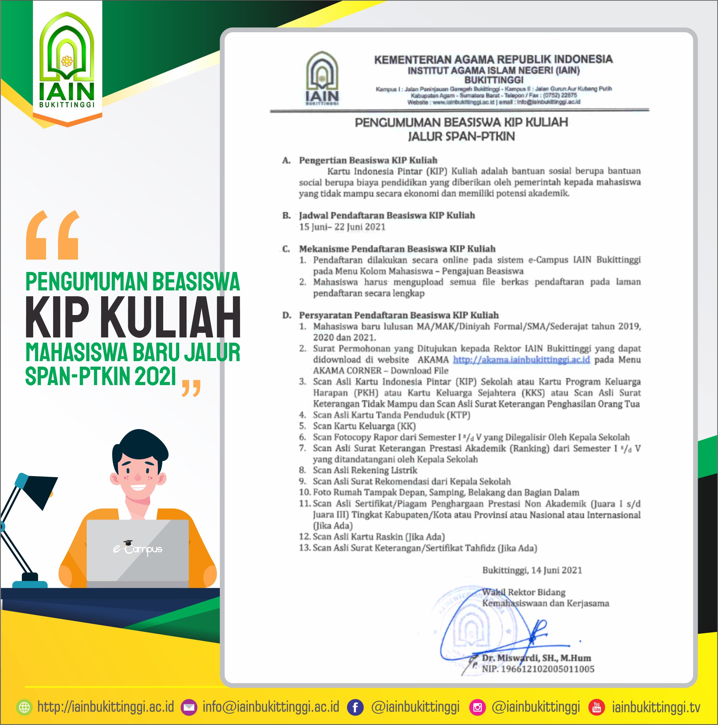 Contoh Surat Izin Rektor Mengikuti Beasiswa Dikti