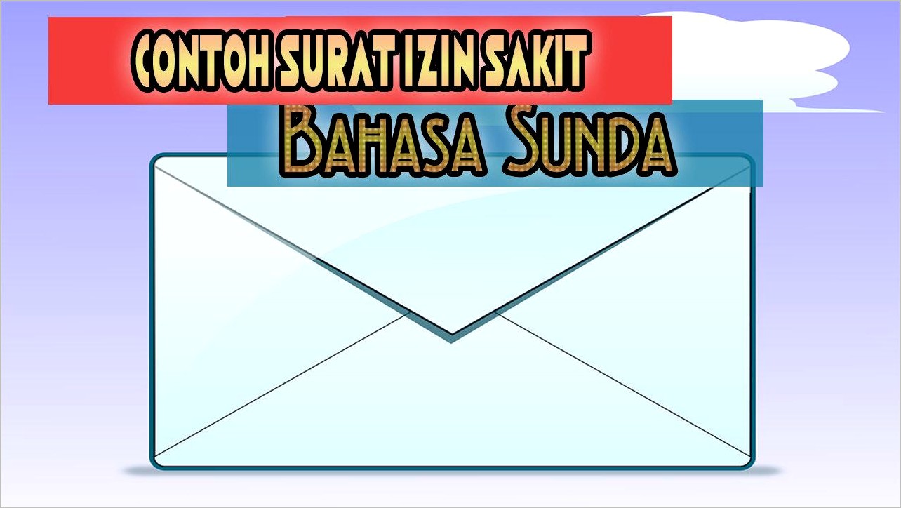 Contoh Surat Izin Sakit Ke Dosen Lewat Sms