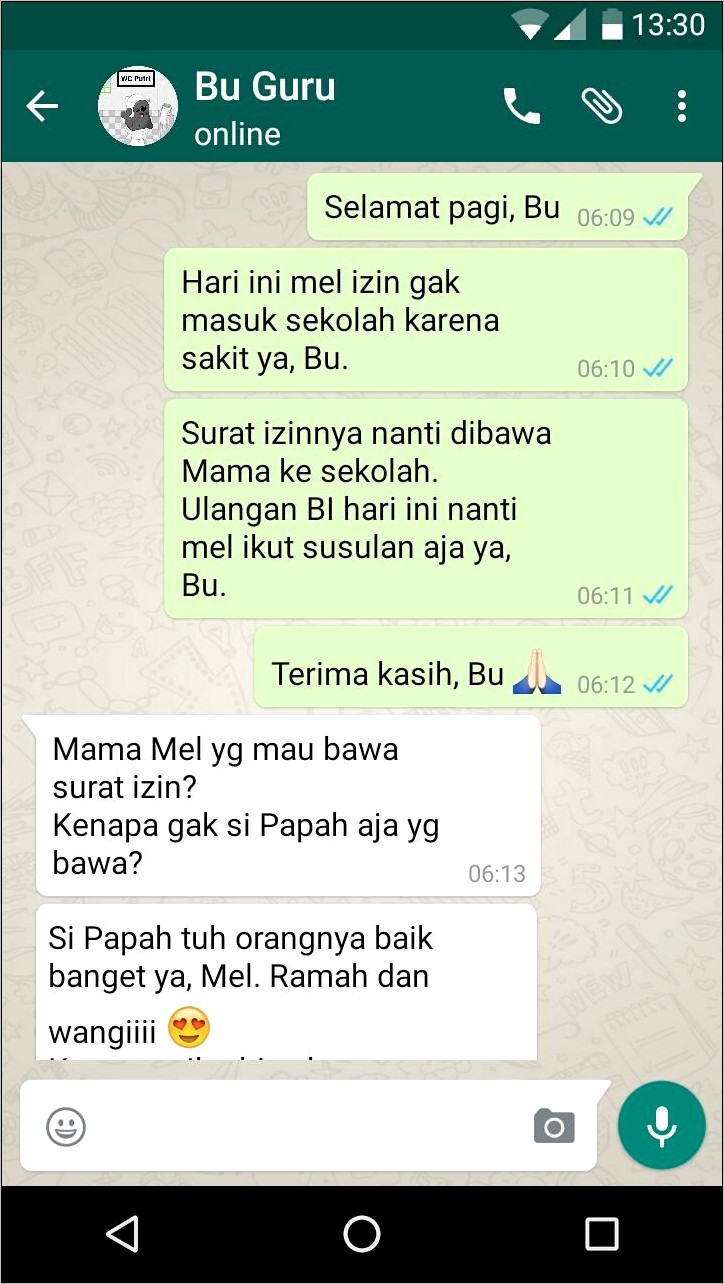 Contoh Surat Izin Sakit Ke Dosen