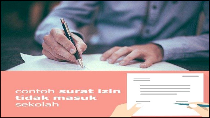 Contoh Surat Izin Sekolah Karena Sakit Tulisan Tangan