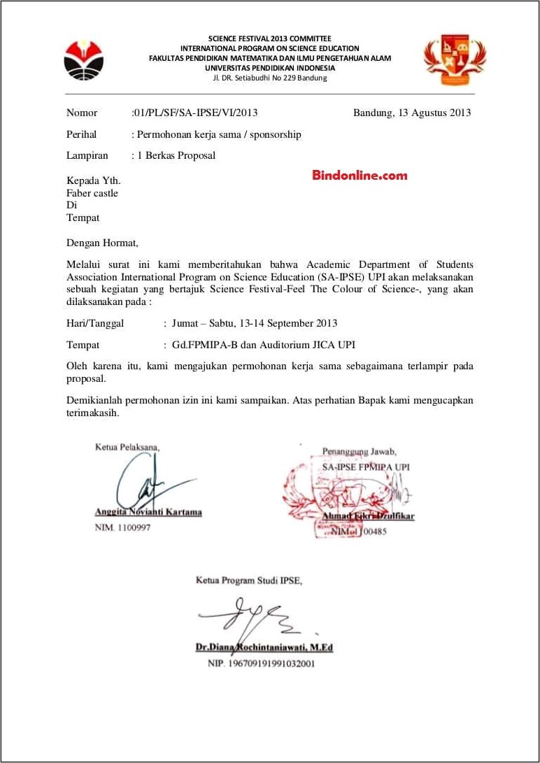 Contoh Surat Izin Sosialisasi Kegiatan Ke Sekolah