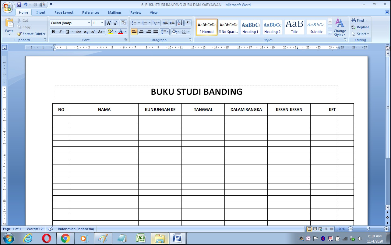 Contoh Surat Izin Studi Banding Ke Smp