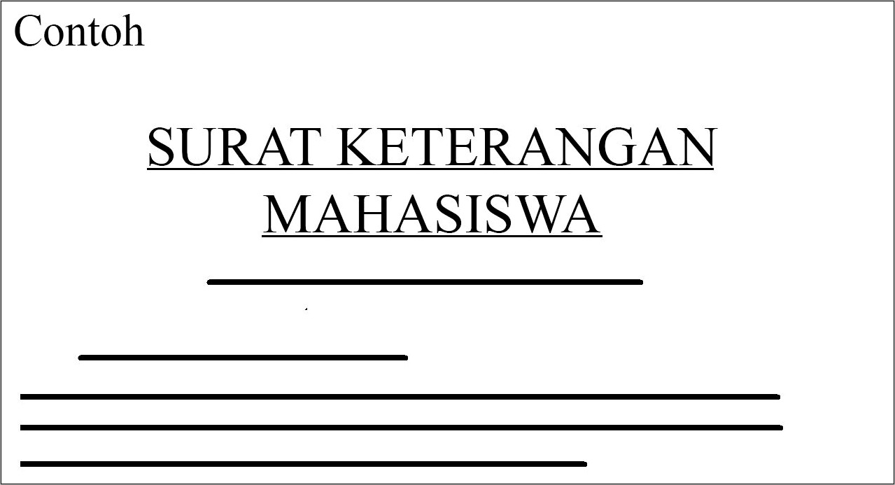 Contoh Surat Izin Tidak Engikuti Kuliah Dengan Bak Dan Benar