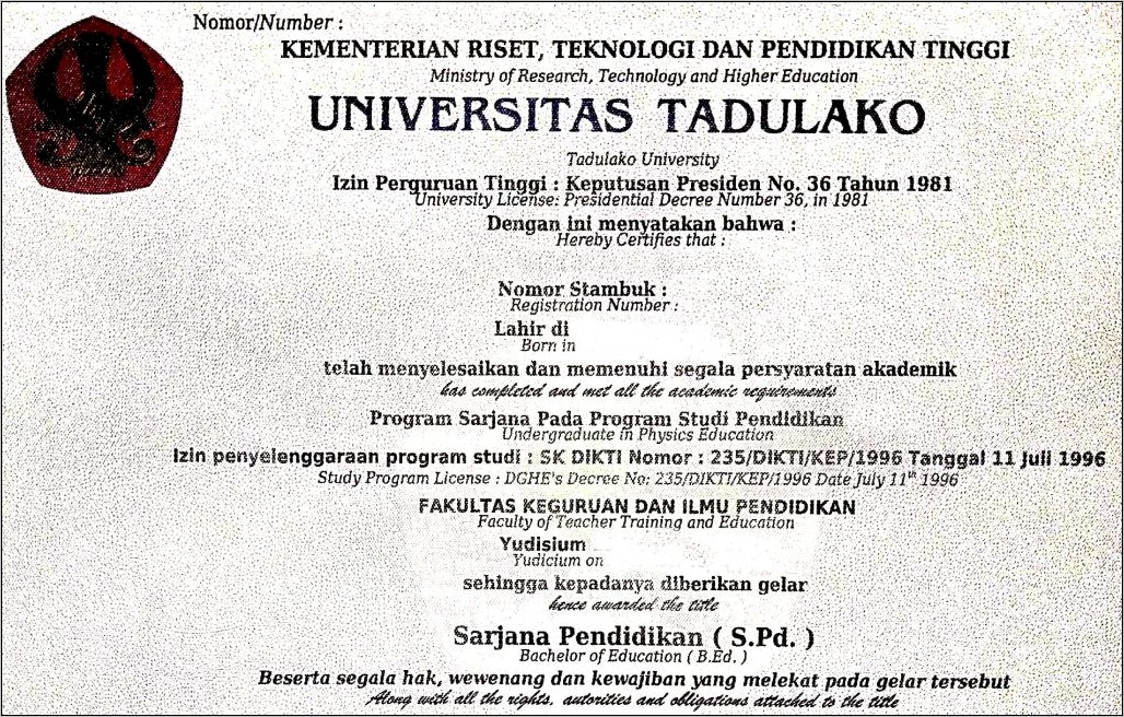 Contoh Surat Izin Tidak Masuk Sekolah Karena Mengambil Ijazah