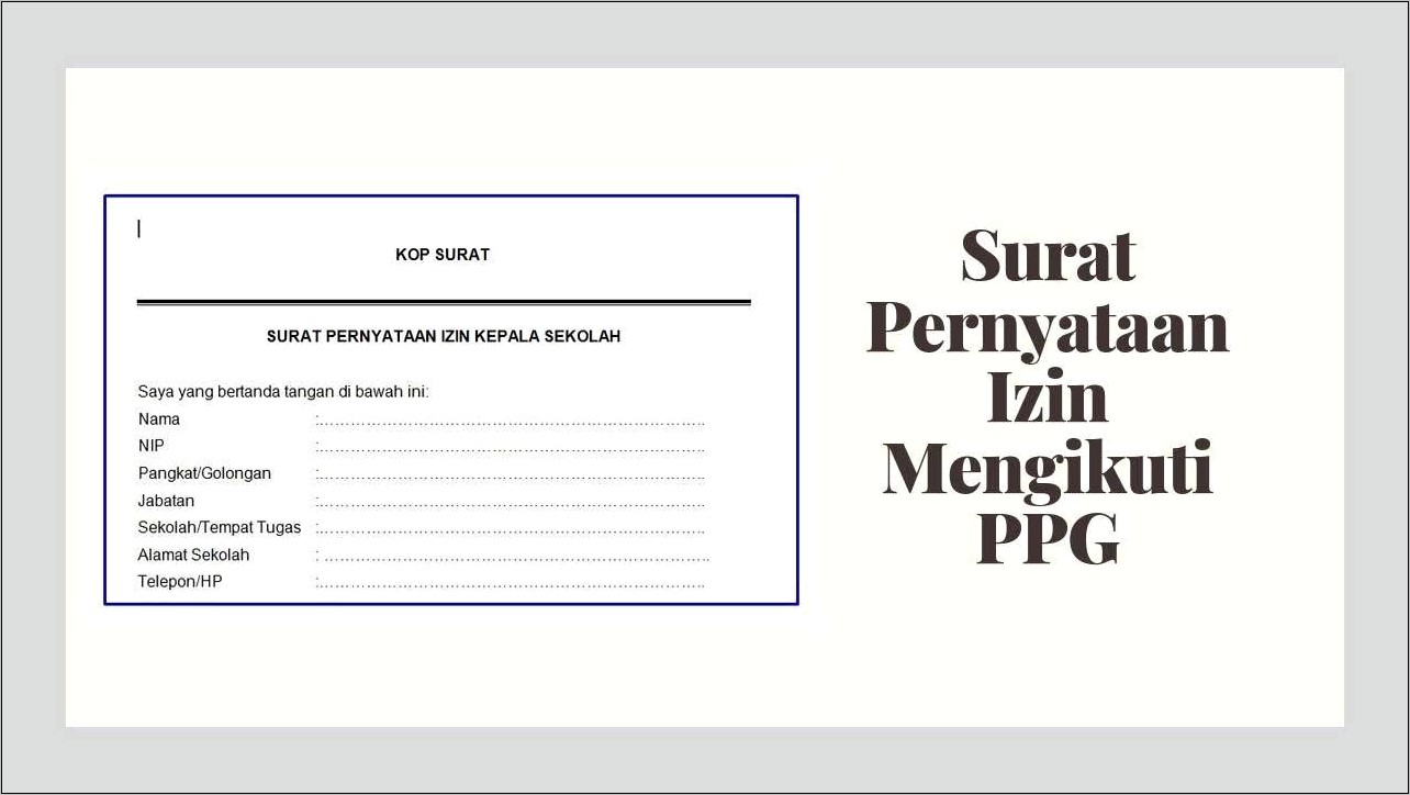 Contoh Surat Izin Tidak Mengikuti Ujian Kuliah