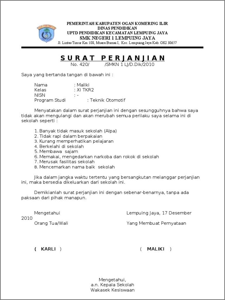 Contoh Surat Izin Untuk Mengikuti Turnamen Sepakbola Bupati Cup