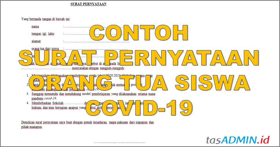 Contoh Surat Izin Untuk Orang Tua Murid Karena Acara Sekolah