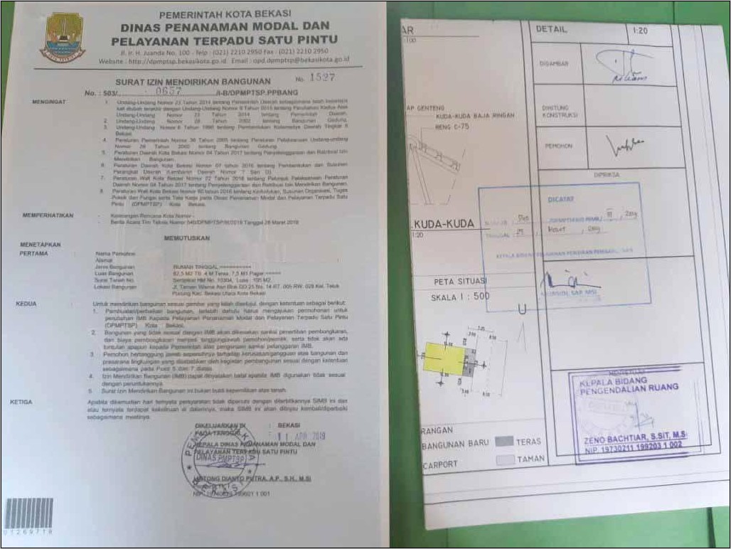 Contoh Surat Izin Usaha Bekasi