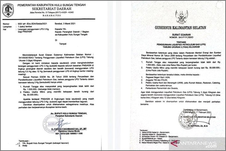 Contoh Surat Izin Usaha Dari Pemkot Banjarmasin 2017