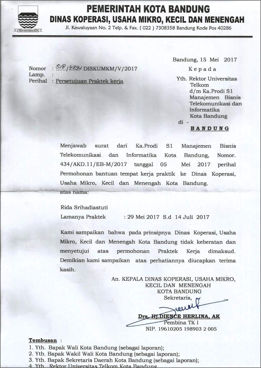 Contoh Surat Izin Usaha Industri Di Provinsi Riau