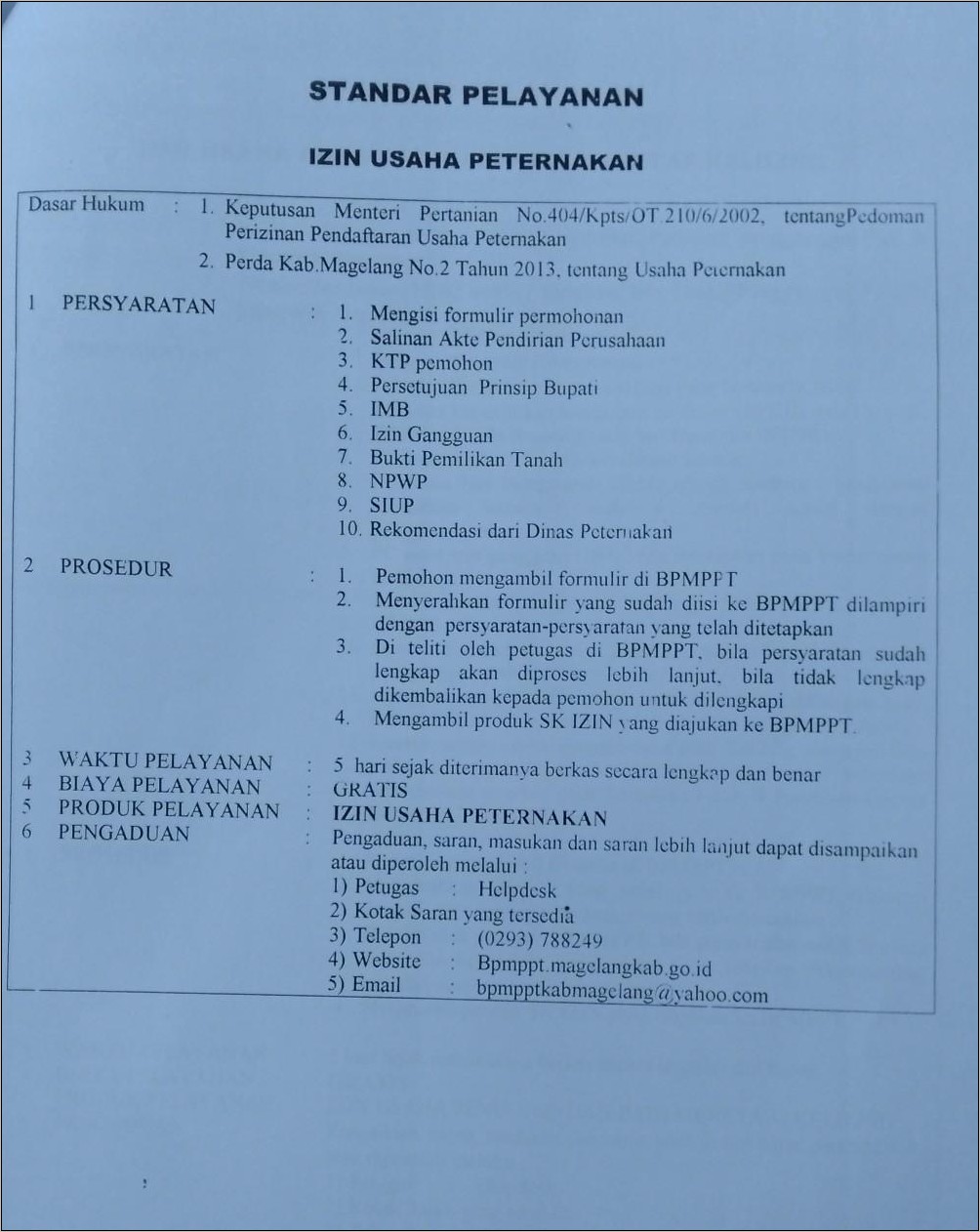 Contoh Surat Izin Usaha Ternak Ayam