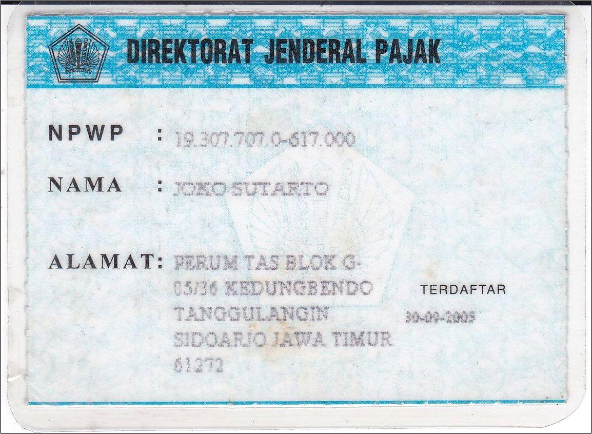 Contoh Surat Keberatan Mengeluarkan Npwp Perusahaan Untuk Kpr