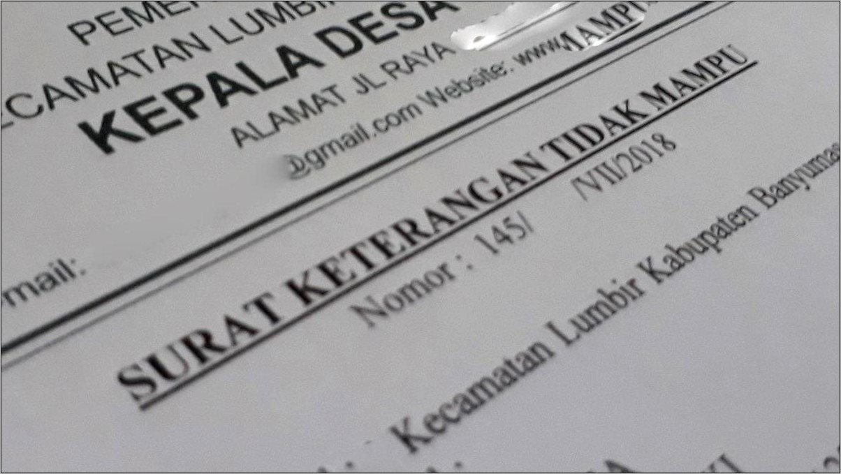 Contoh Surat Keluar Resmi Dinas