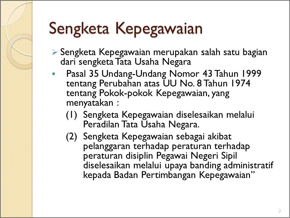 Contoh Surat Keputusan Tata Usaha Negara