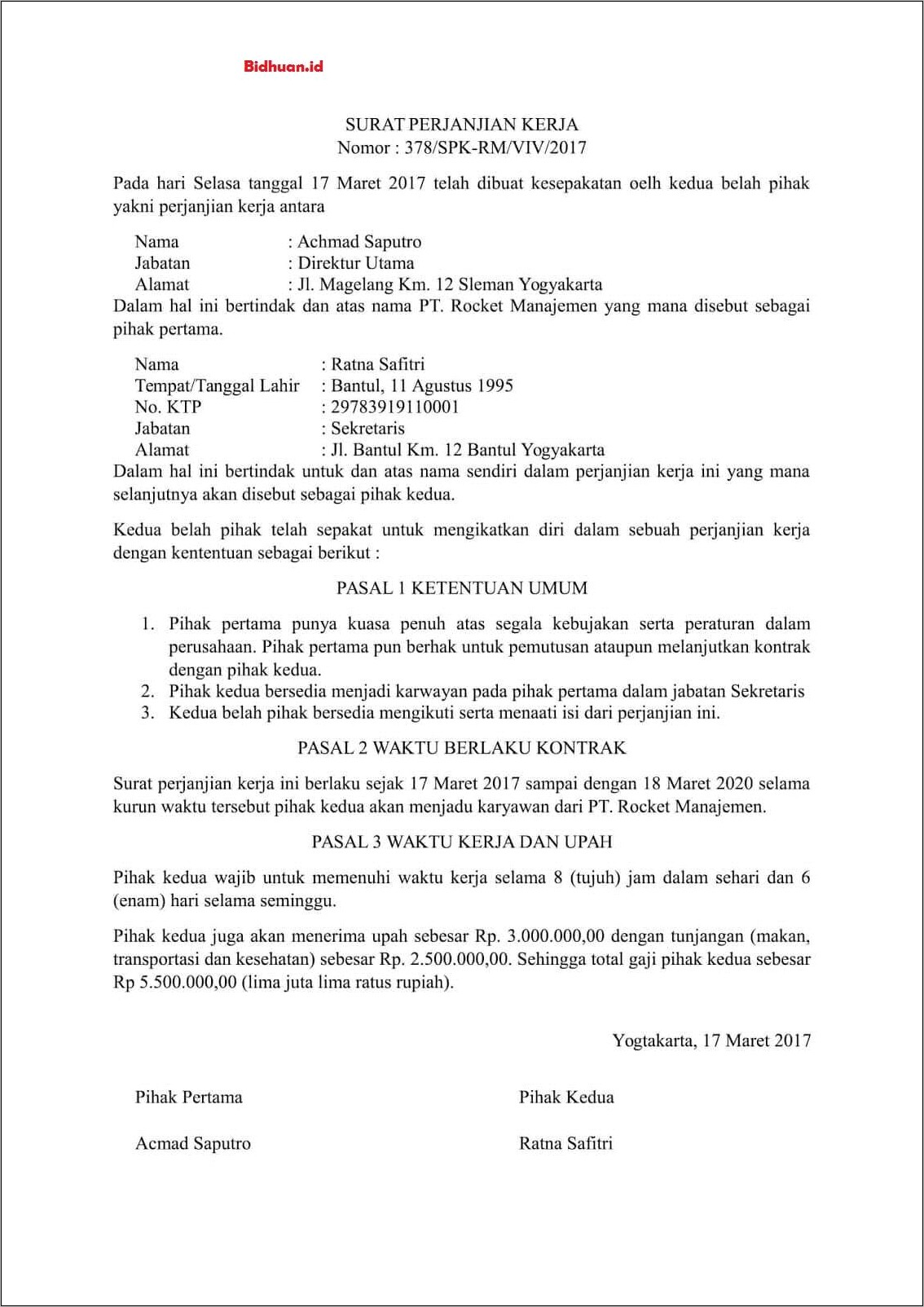 Contoh Surat Kerjasama Perusahaan