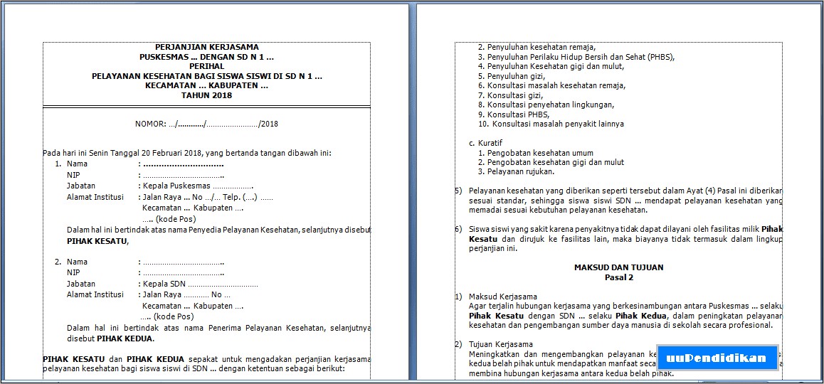 Contoh Surat Kerjasama Rujukan Perusahaan Ke Rumah Sakit