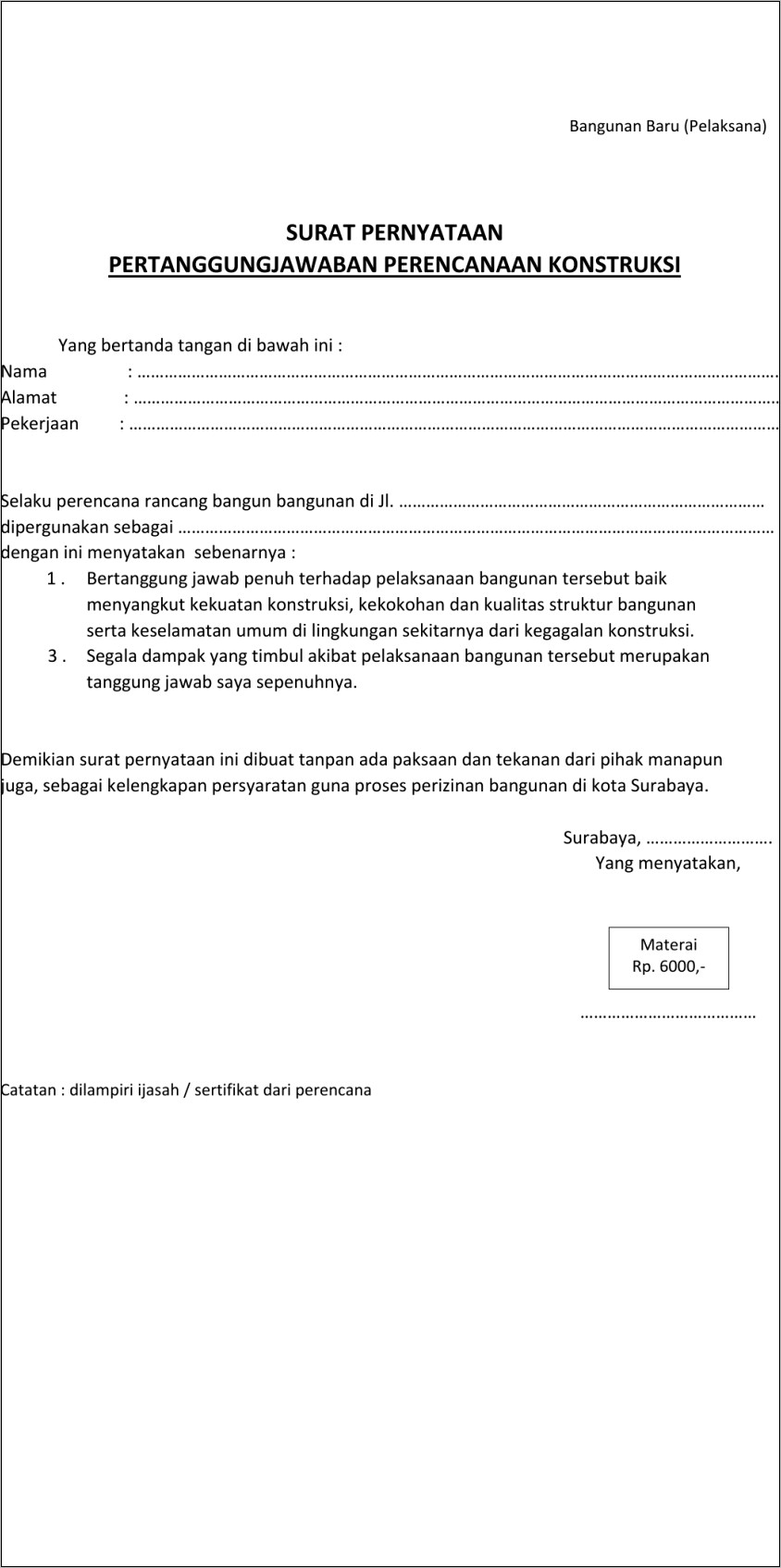 Contoh Surat Keterangn Perusahaan Tidak Ada Batas Usia