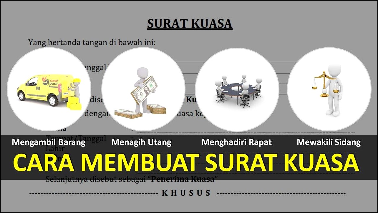 Contoh Surat Kuasa Menjual Perusahaan