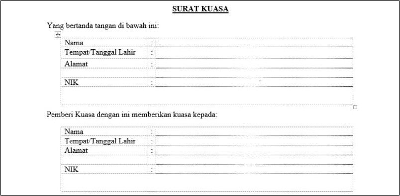 Contoh Surat Kuasa Perusahaan Pembayaran