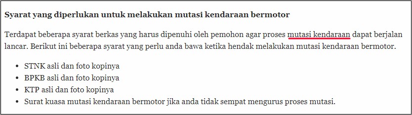 Contoh Surat Kuasa Perusahaan Urus Balik Nama Kendaraan