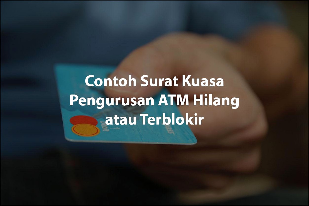 Contoh Surat Kuasa Transaksi Bank Perusahaan