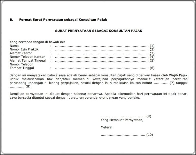 Contoh Surat Mematuhi Peraturan Perundang Undangan