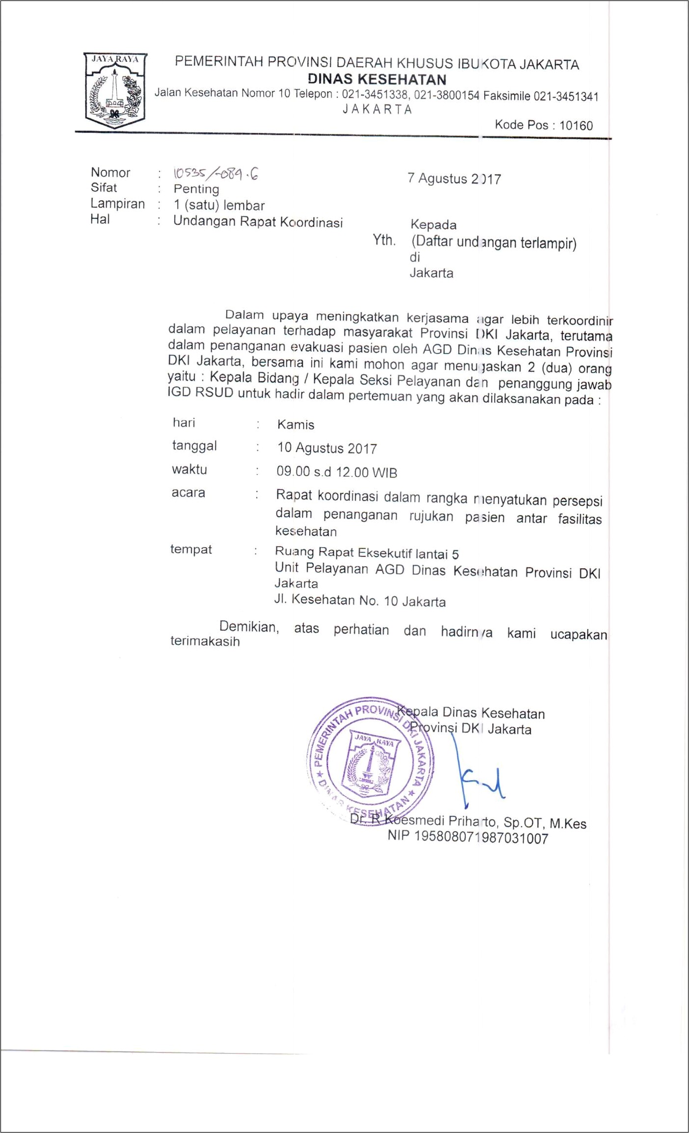 Contoh Surat Mengundang Skpd Lebih Dari Satu