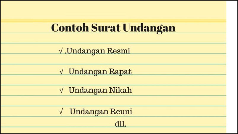 Contoh Surat Mengundang Staf Dinas Pendidikan