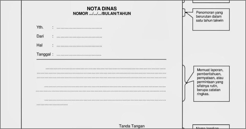 Contoh Surat Nota Dinas Terbaru