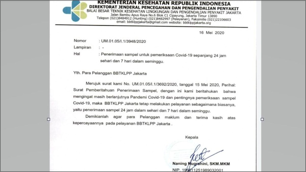 Contoh Surat Pemberitahuan Libur Hari Raya Idul Fitri Perusahaan