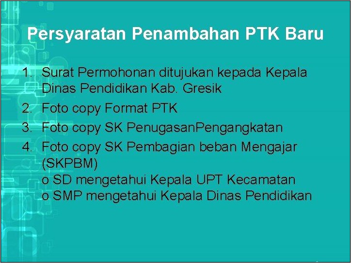 Contoh Surat Penambahan Ptk Baru Ke Dinas Provinsi