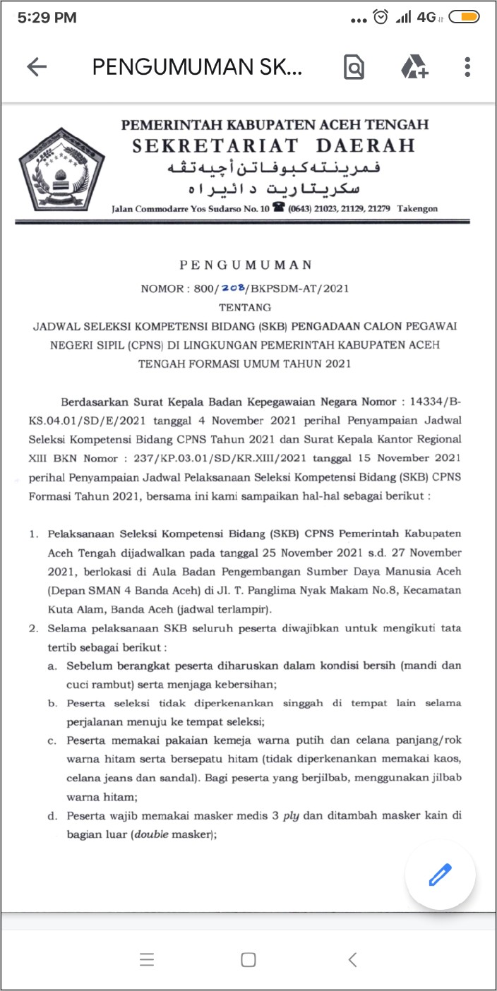 Contoh Surat Penarikan Pegawai Negeri Sipil Ke Dinas Lain