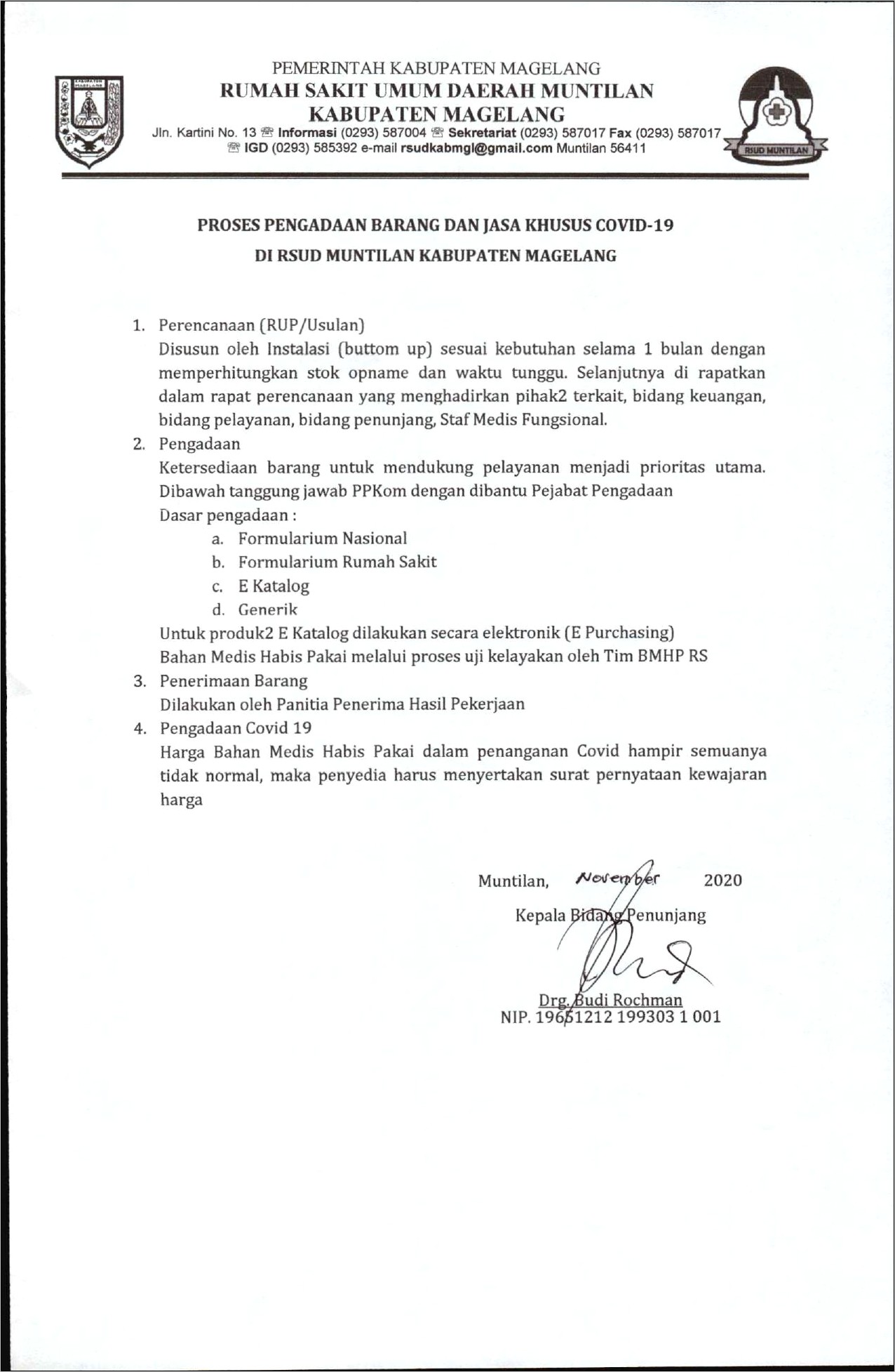 Contoh Surat Pengadaan Barang Di Dinas Kesehatan