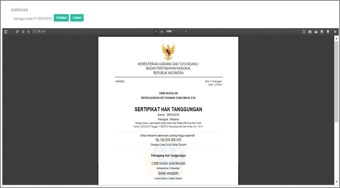 Contoh Surat Pengantar Surat Dinas Kementerian Agraria Dan Tata Ruang