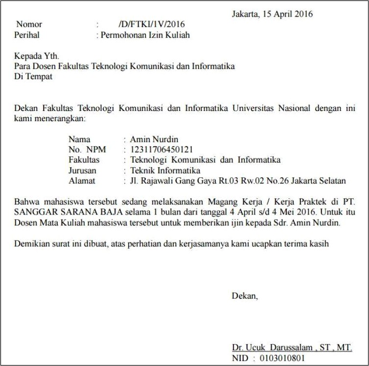 Contoh Surat Pengantar Untuk Kerumah Sakit Dari Perusahaan