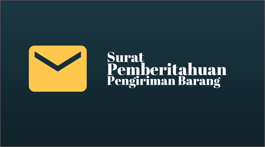 Contoh Surat Pengiriman Barang Dari Perusahaan