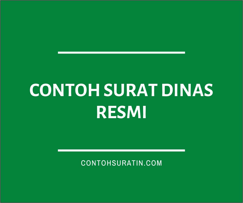 Contoh Surat Pengumuman Dinas Pemerintahan