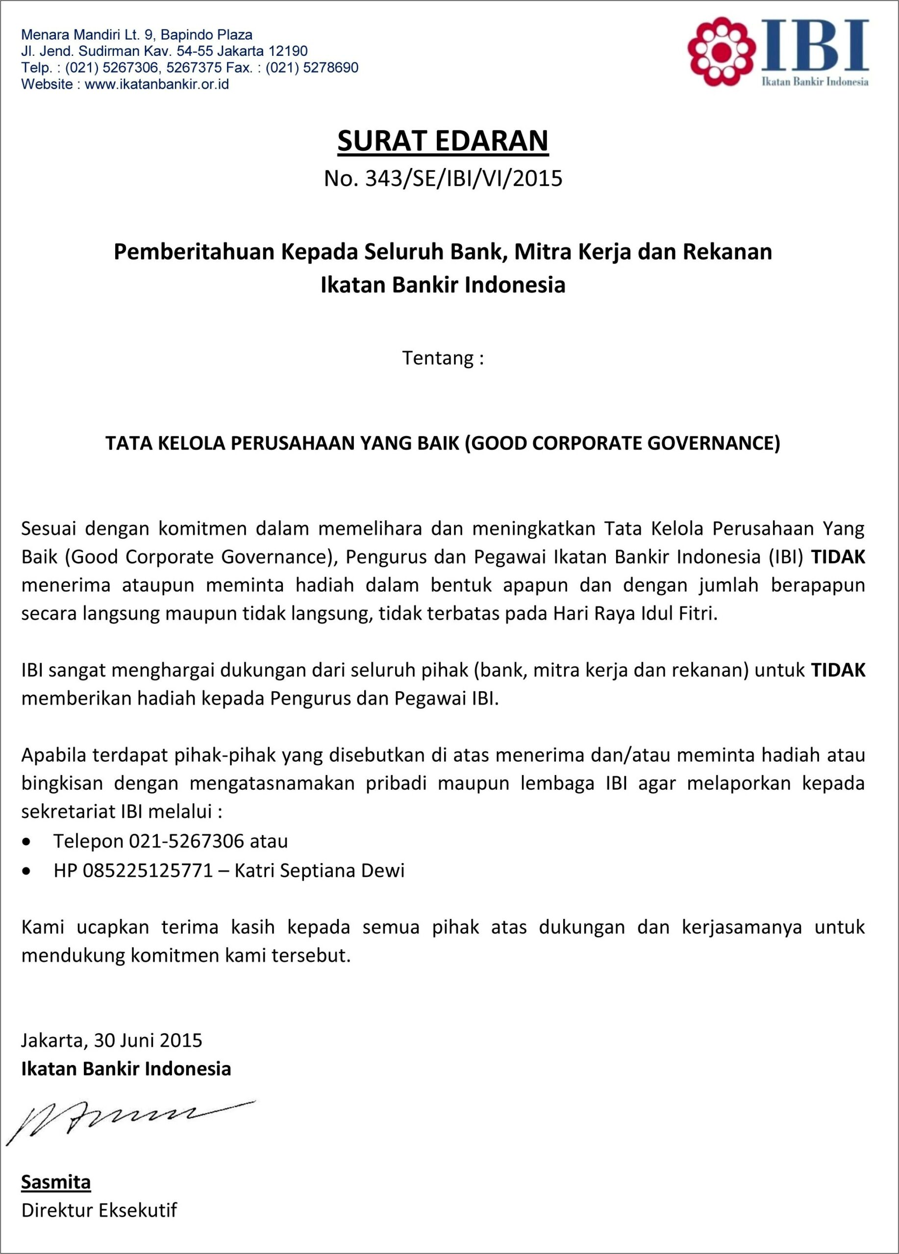 Contoh Surat Pengumuman Untuk Hari Raya Idul Fitri Perusahaan