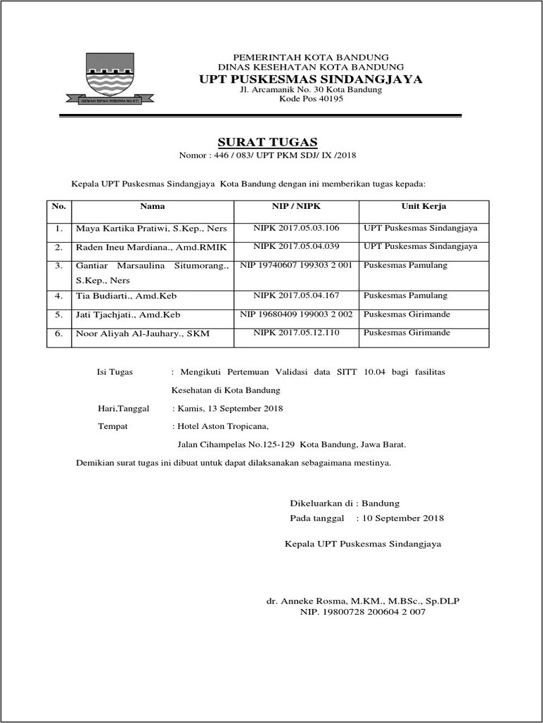 Contoh Surat Penolakan Imunisasi Mr Dinas Kes Kota Bandung