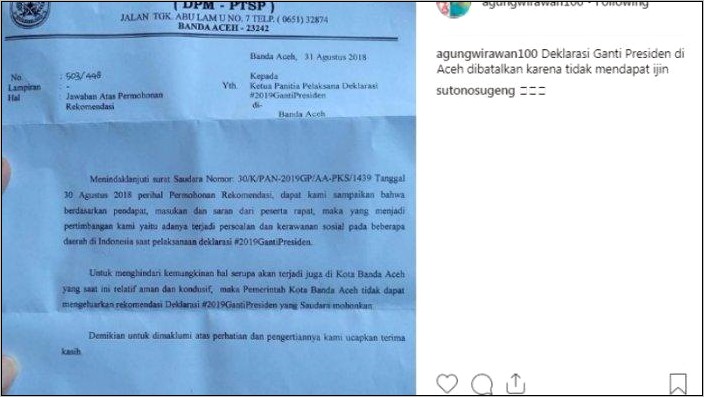 Contoh Surat Penolakan Surat Undangan Rapat