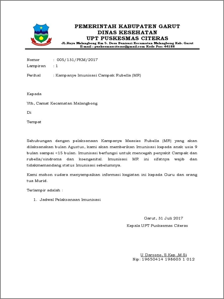 Contoh Surat Penolakan Undangan