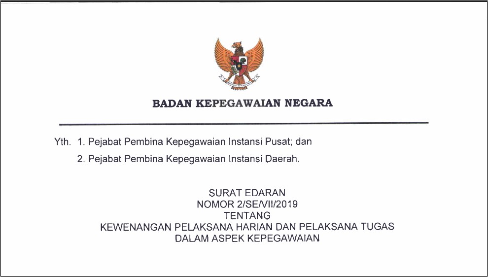 Contoh Surat Penunjukan Plt Kepala Sekolah Dari Dinas Pendidikan